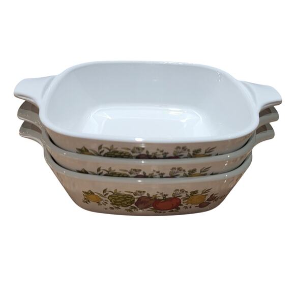 Corning Ware Spice Of Life Petite Pans P-41-B 1 3/4 Cup (Set Of 3) Vintage - Picture 2 of 16